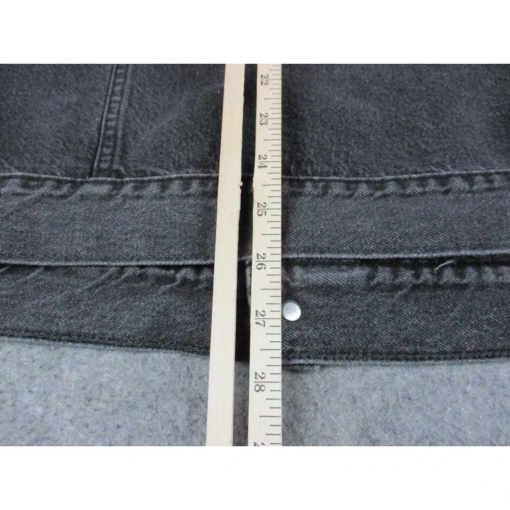Levis Jacket Mens Extra Large Black Vintage Fit Denim Tyoe III Trucker Coat